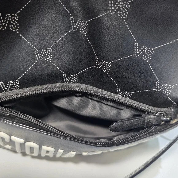 Victoria's Secret Monogram Mini City Black Backpack Purse Limited Edition 2018 - Picture 10 of 12